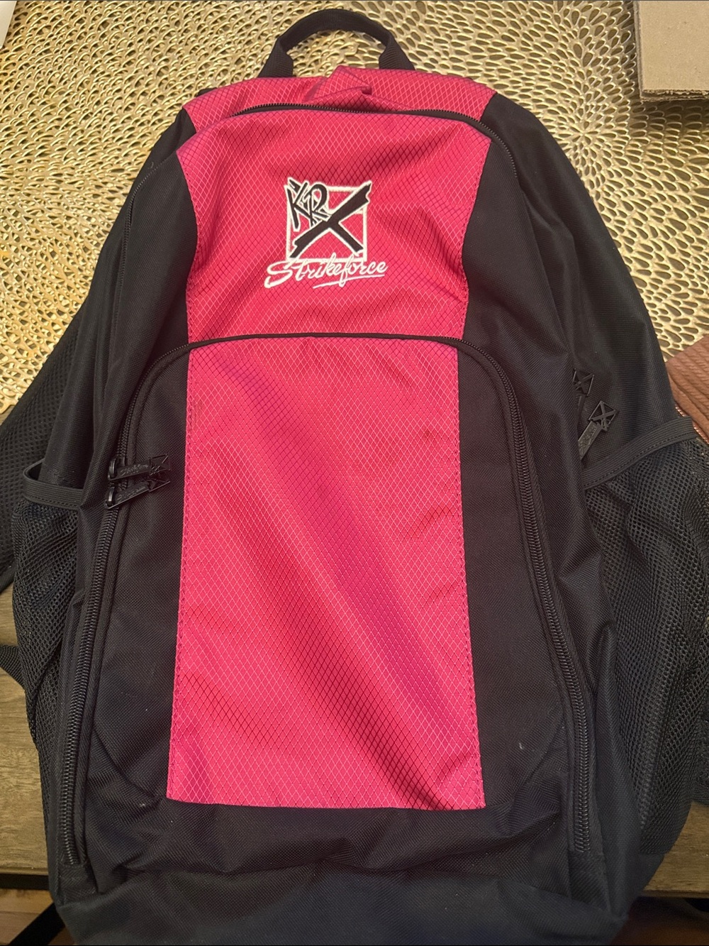 Bowling pink and Black Backpack -